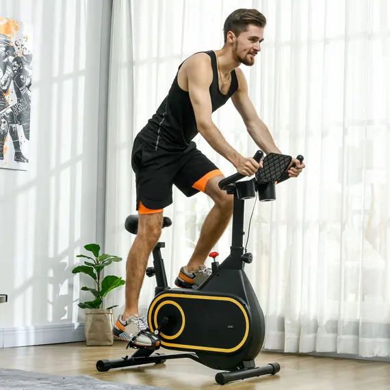 Buy Magnetic Indoor Cycling Bike, Exercise Bike with Silent Flywheel, LCD Display, Tablet Holder, Comfortable Seat, 2 image