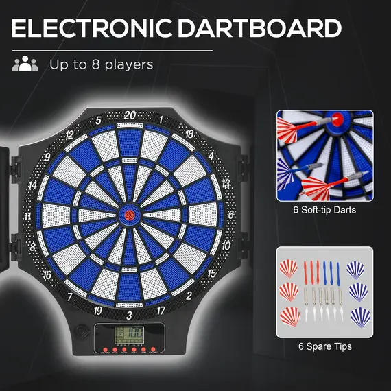 Buy Electronic Dartboard Set, with 31 Games, for Eight Players, 4 image