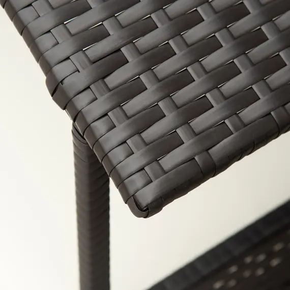 Buy Wicker Dog House, Rattan Pet Bed, with Removable Cushion, Canopy, for Small and Medium Dogs - Cream, 9 image