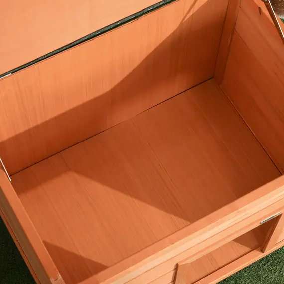 Buy Wooden Dog Kennel Elevated Dog Pet House w/ Open Top 82W x 58D x 58H cm, 8 image