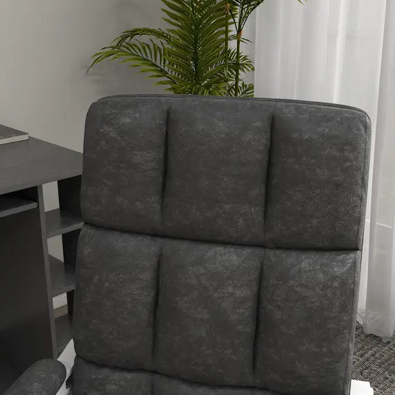 Buy Massage Office Chair, Ergonomic Desk Chair, Comfy Work Study Chair with Heat, Padded Seat, 135° Reclining Back and Footrest for Home Office, Charcoal Grey, 8 image