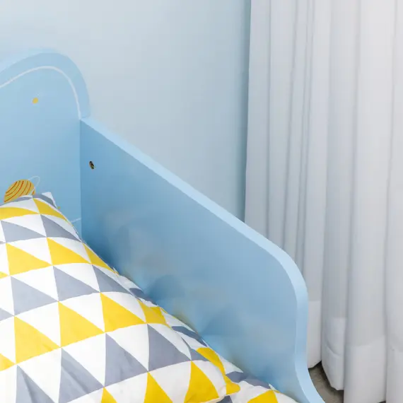 Buy Space Themed Toddler Bed, Kids Bedroom Furniture, with Safety Rails - Blue, 9 image