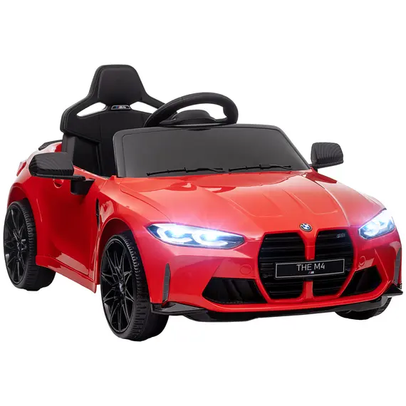 Buy 12V BMW Licensed Kids Car, with Easy Transport, Remote Control, Suspension, Music, Horn, LED Lights, Red