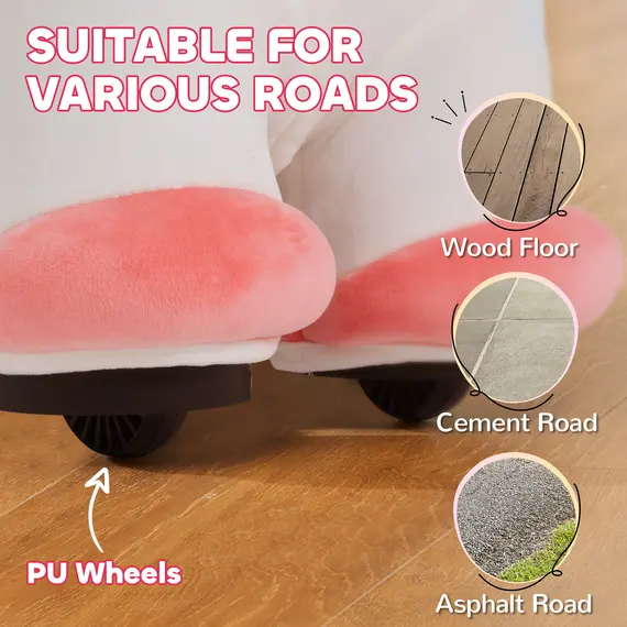 Buy 6V Electric Ride on Unicorn, Battery Powered Kids Ride on Animal Toy with Music Forward Control, for 18-36 Months, 7 image