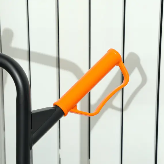 Buy Six-Wheel Folding  Sack Barrow Trolley - Black/Orange, 9 image