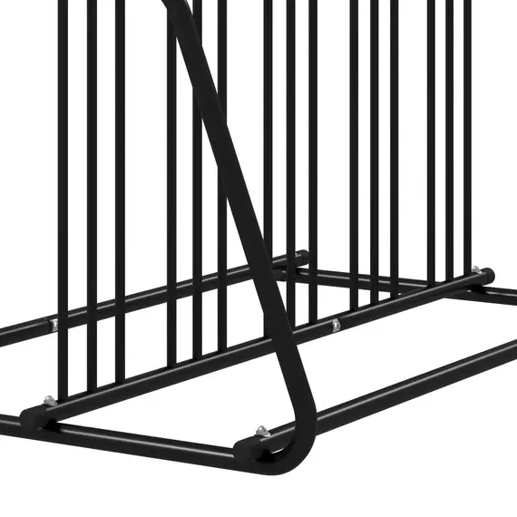 Buy Bike Stand, Double-sided Bike Rack for 6 Bicycles, Bike Floor Stand for Kids/Mountain/Road Bikes, Garage Indoor Outdoor Use, 8 image