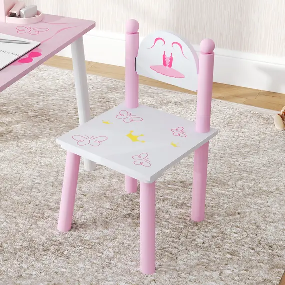Buy Princess Design Kids Table and Chairs Set for Activity, Art, Drawing, Toddler Table and Chairs Set for Playroom, Nursery, 8 image
