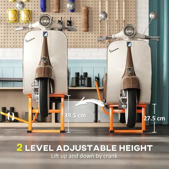 Buy Steel Motorbike Jack Lift, 27.5 / 39.5 H cm - Orange, 4 image