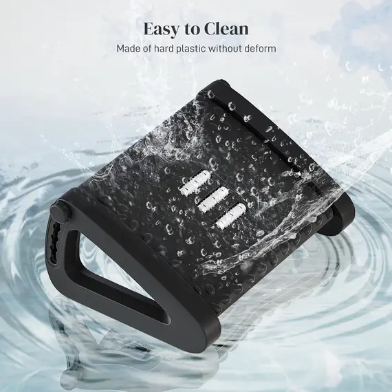 Buy 10°-45° Six-Angle Massage Footrest - Black, 8 image