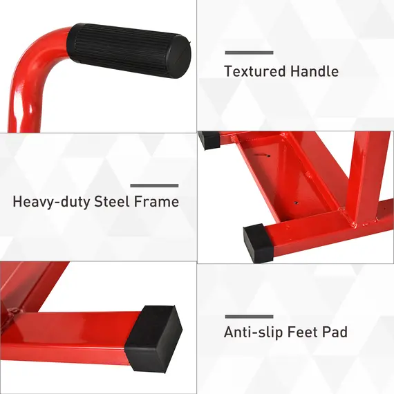 Buy Steel Motorbike Jack Lift, 27.5 / 39.5 H cm - Red, 6 image