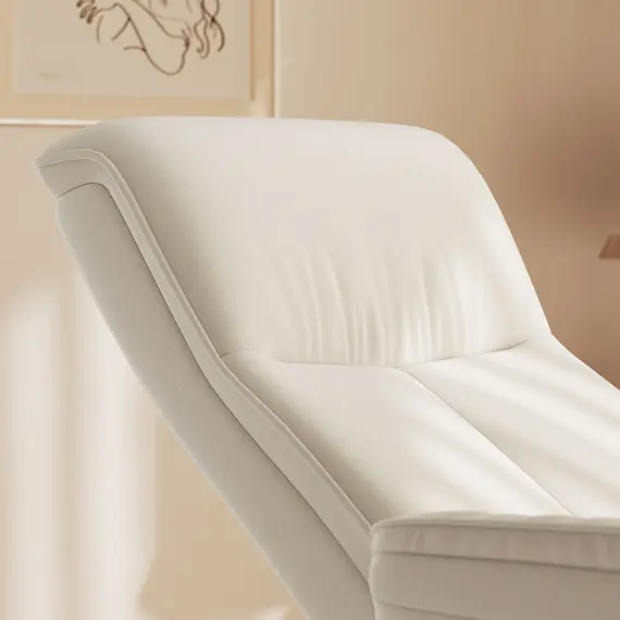 Buy 10-Point Massage Recliner Armchair - Cream, 8 image