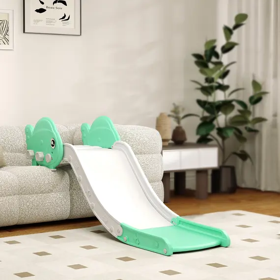 Buy Kids Sofa Slide with 130cm Extended Length, HDPE Toddler Slide for Sofa, Bed, Stairs, Easy Assemble & Storage, Green, 9 image