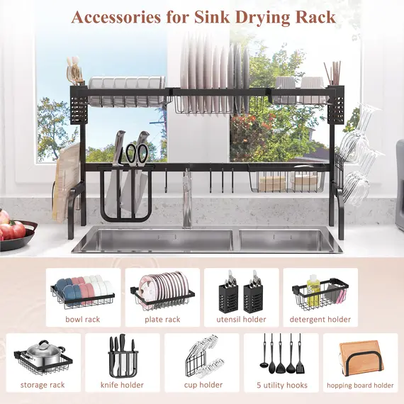 Buy 100cm Modular Over-Sink Drying Rack, 5 image