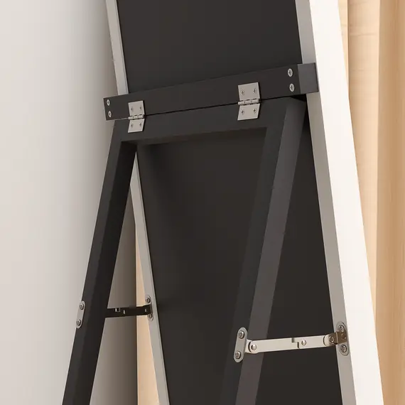 Buy 157 x 37cm Elegant Full-Length Mirror - White/Gold-Tone, 9 image
