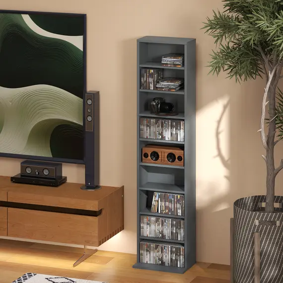 Buy 260 Narrow CD Storage Unit - Grey, 8 image