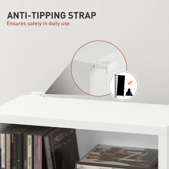 Buy 260 Narrow CD Storage Unit - White, 6 image