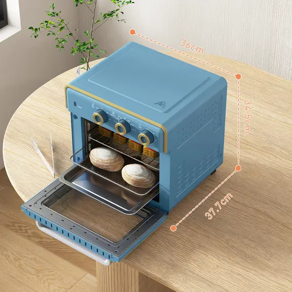 Buy 20L 90-230„ƒ Mini Electric Oven - Blue, 3 image