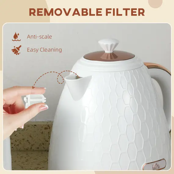 Buy 3kW Rapid Boil Honeycomb Kettle - Cream, 8 image