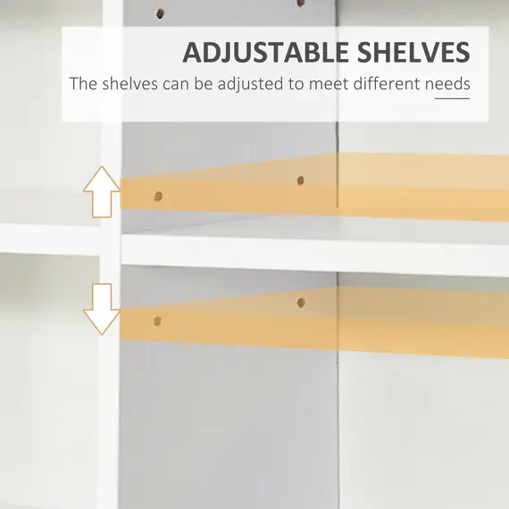 Buy 33 Adjustable Compartment Storage Unit - White, 5 image