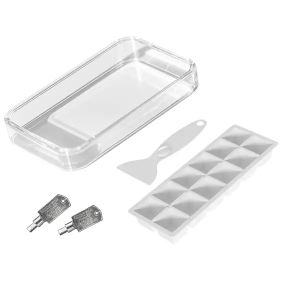 Buy 46 Litre Lockable Countertop Fridge - Cream White, 9 image