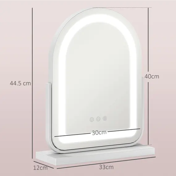 Buy 33 x 44.5cm LED Vanity Mirror - White, 3 image