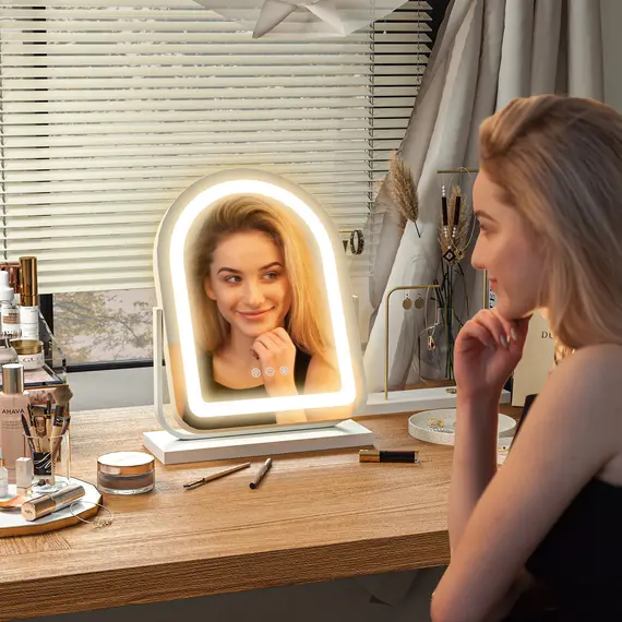 Buy 33 x 44.5cm LED Vanity Mirror - White, 8 image