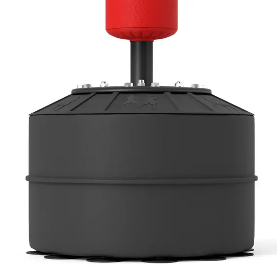 Buy 3-in-1 Boxing Punching Bag, Freestanding with 2 Speed Bals, 360° Reflex Bar, 160-230cm Adjustable Height, Red, 8 image