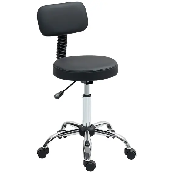 Buy 360° Swivel Seat Salon Stool - Black