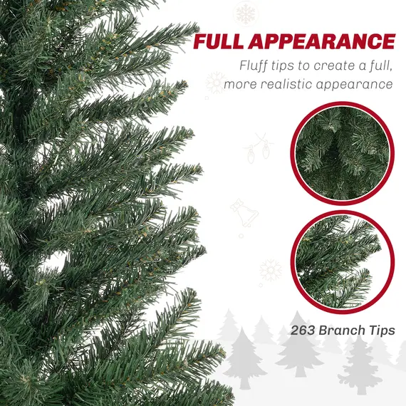 Buy 5ft Artificial Bare Pencil Christmas Tree - Green, 5 image