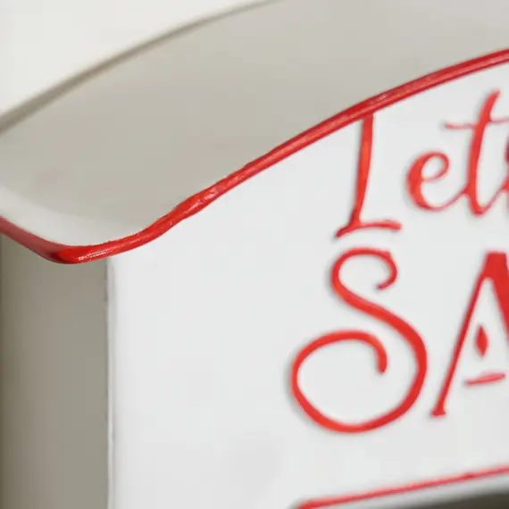 Buy A5 Christmas Letter Postbox - White/Red, 9 image