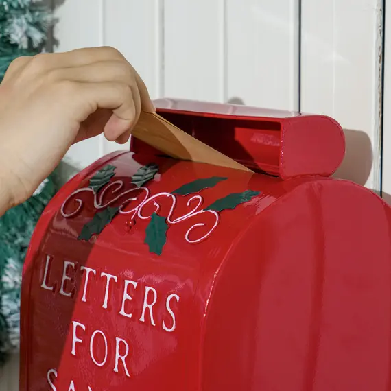 Buy A5 Christmas Letter Postbox - Red/White, 8 image