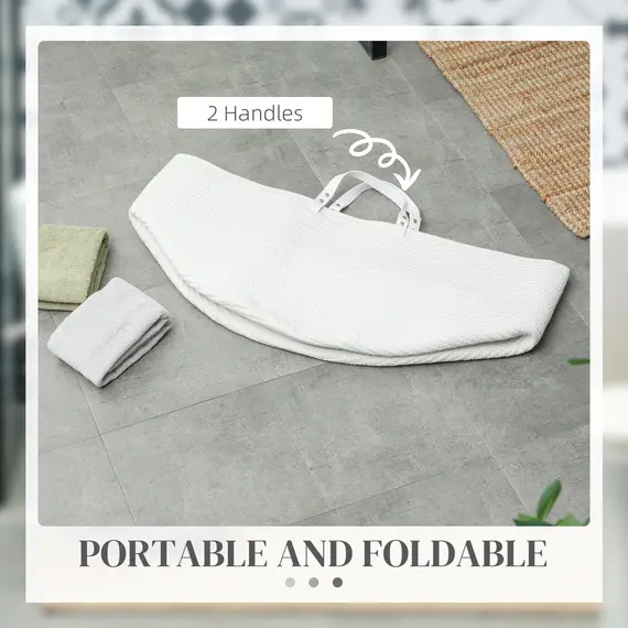 Buy 88L Cotton Rope Laundry Basket, with Handles - Cream White, 6 image