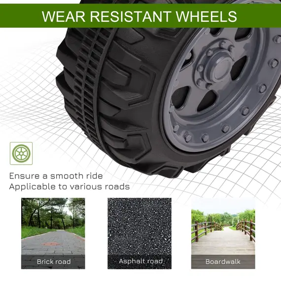 Buy 6V Kids Electric Ride on Car Toddlers Quad Bike All Terrain Vehicle Toy With Music for 18-36 months Green, 7 image