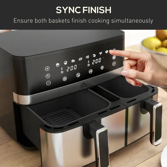 Buy 8.5L Dual Basket Air Fryer, with Sync and Multi-Menu Cooking, 4 image