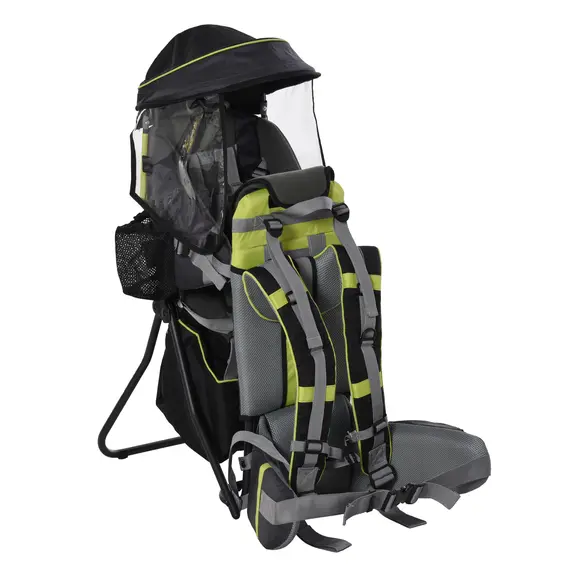 Buy Baby Hiking Backpack Carrier Child Carrier with Ergonomic Hip Seat Detachable Rain Cover Adjustable Straps Stand for Toddler 6 - 36 Months Black