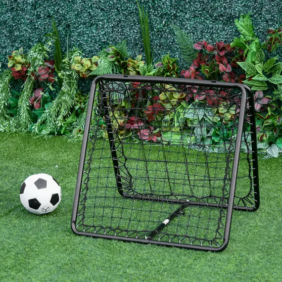 Buy Angle Adjustable Double Sided Rebounder Net Training Aid Target Soccer Goal Kickback For Football, Baseball, Basketball - 75L x 75W cm, 2 image