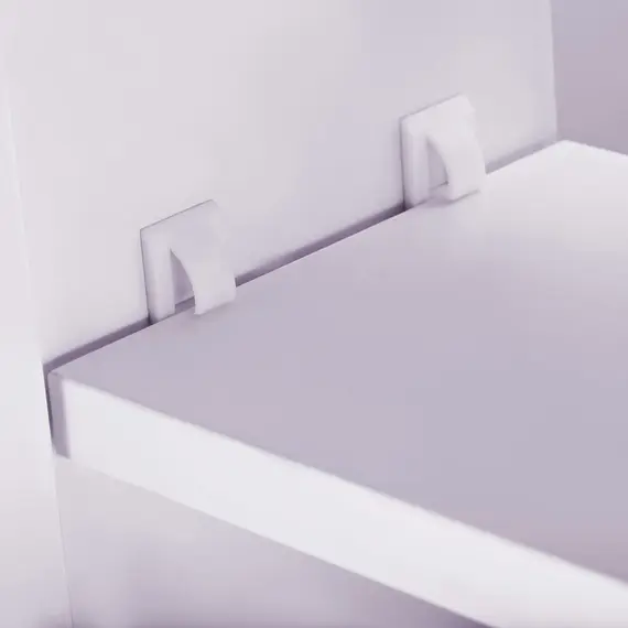 Buy Double Door Wall Mounted Glass Mirror Cabinet Modern Storage Unit Bathroom Shelf Organiser Waterproof Wooden Frame 80Wx15Dx60H(cm), 9 image