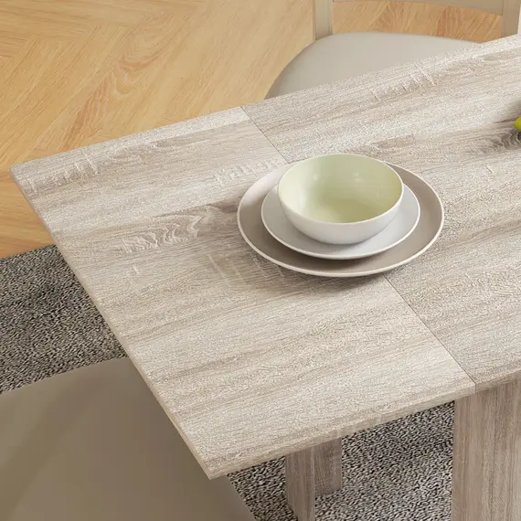 Buy Four-Seater Drop Leaf Dining Table - Wood Effect, 9 image