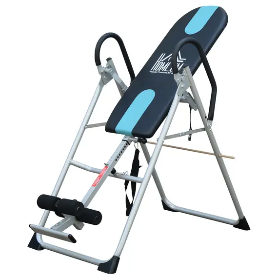 Buy Foldable Gravity Inversion Table Home Fitness Bench Black