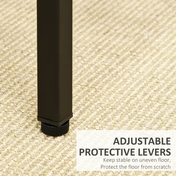 Buy Industrial Rectangular Bar Table Set with 4 Stools for Dining Room, Kitchen, Dinette, 6 image