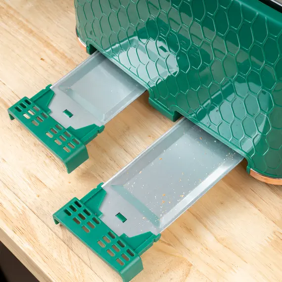 Buy Kettle and Toaster Set, 1.7L 3000W Fast Boil Jug Kettle with Auto Shut Off, 4 Slice Toaster with 7 Level Browning Controls & Crumb Tray, Green, 9 image