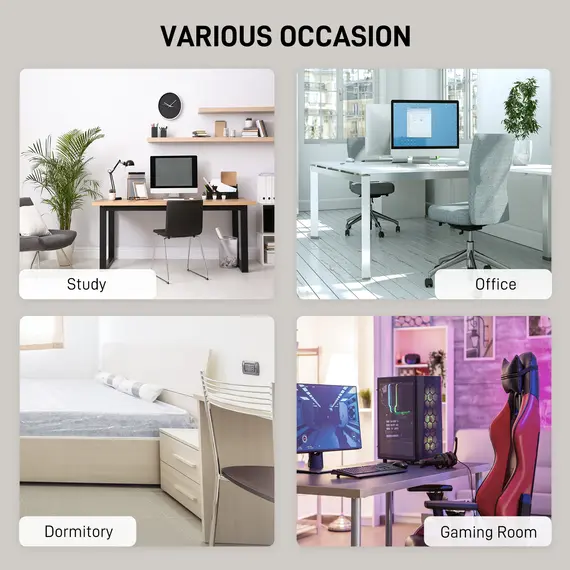 Buy L-Shaped Computer Desk Table with Storage Drawer, Home Office Desk Corner Industrial Style Workstation for A4 Files 143.5 x 143.5 x 76cm, Oak, 7 image