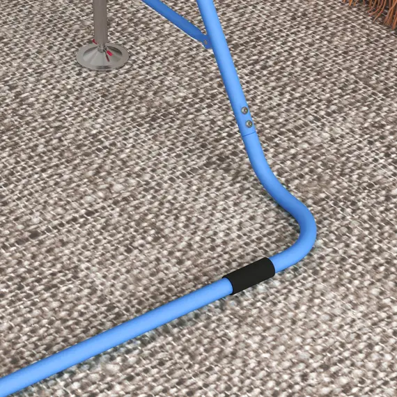 Buy Kids Gymnastic Bar, with Adjustable Height, Foldable Horizontal Bars - Blue, 8 image