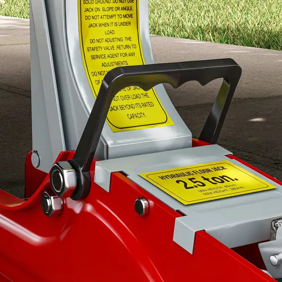 Buy Low Profile Jack, Hydraulic Racing Floor Jack, 8-38cm Lifting Range, 2.5 Ton Capacity, Red, 7 image