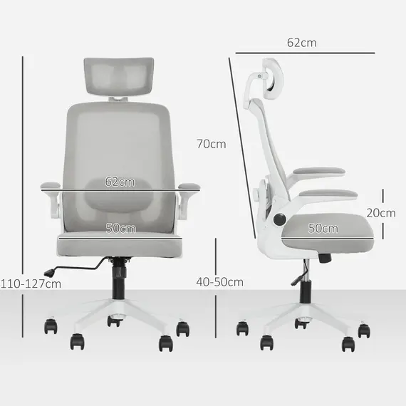 Buy Multi-Adjust Office Chair - Grey, 3 image