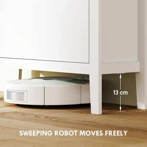 Buy Modern Two-Drawer Shoe Cabinet - White, 6 image