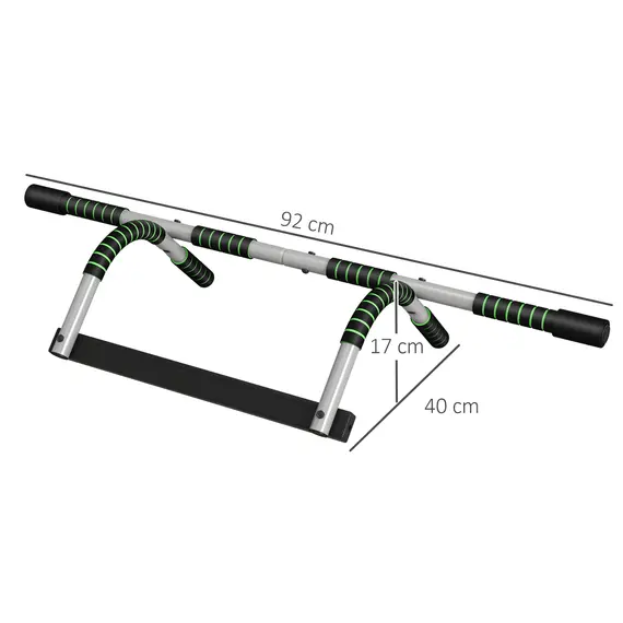 Buy Pull-Up Bar for Doorway, Home Fitness Door Horizontal Push up Bar for Indoor Gym Upper Body Workout, Green, 3 image