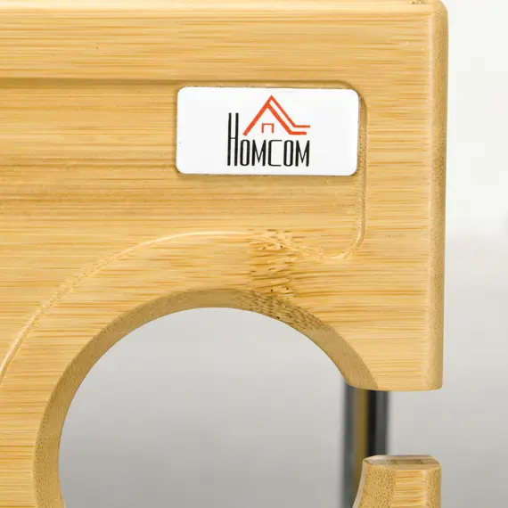 Buy Portable Bamboo Top Wine and Glass Picnic Table, 9 image