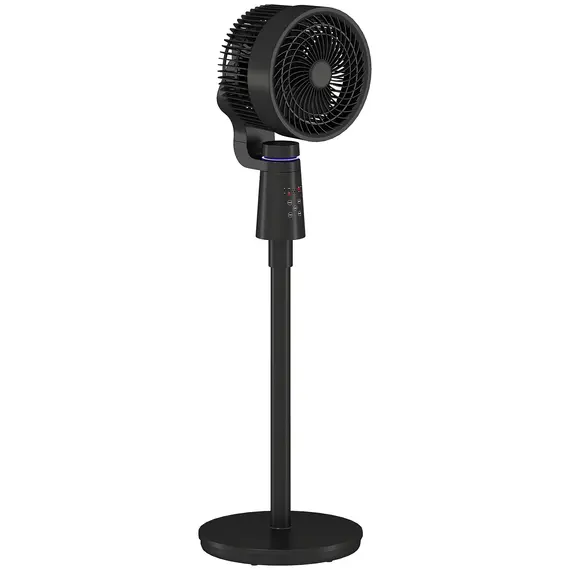 Buy Pedestal Air Circulation Fan with Oscillating, Light Off, Black