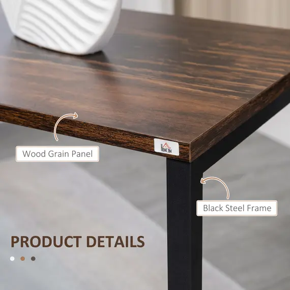 Buy Nesting Side Tables Set of 3, C-Shaped Snack Side Tables with Steel Frame for Sofa Couch and Bed, Rustic Brown, 7 image